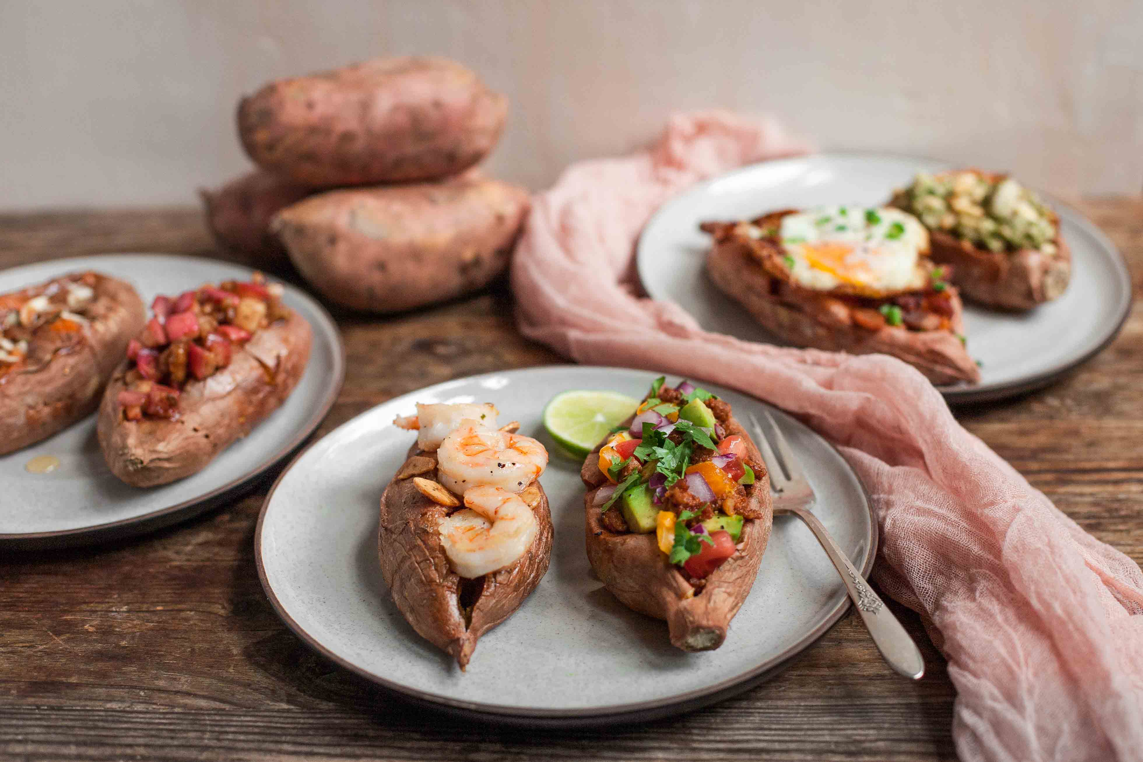 Stuffed Sweet Potatoes 6 Ways