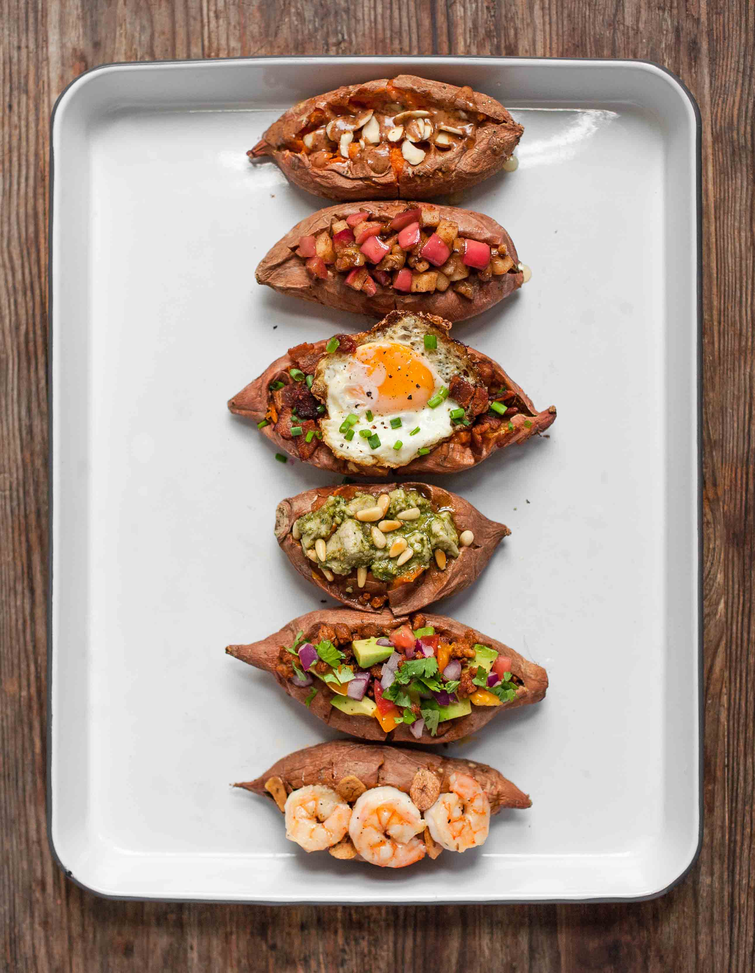 Stuffed Sweet Potatoes 6 Ways