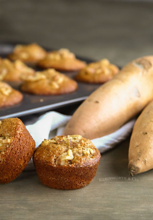 Walnut and Sweet Potato Muffins
