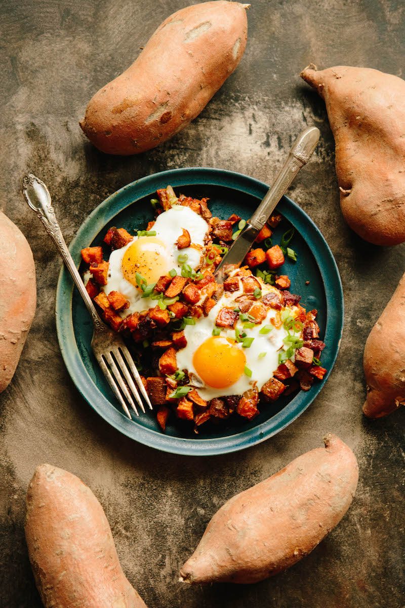 Baked Chorizo and Sweet Potato Hash