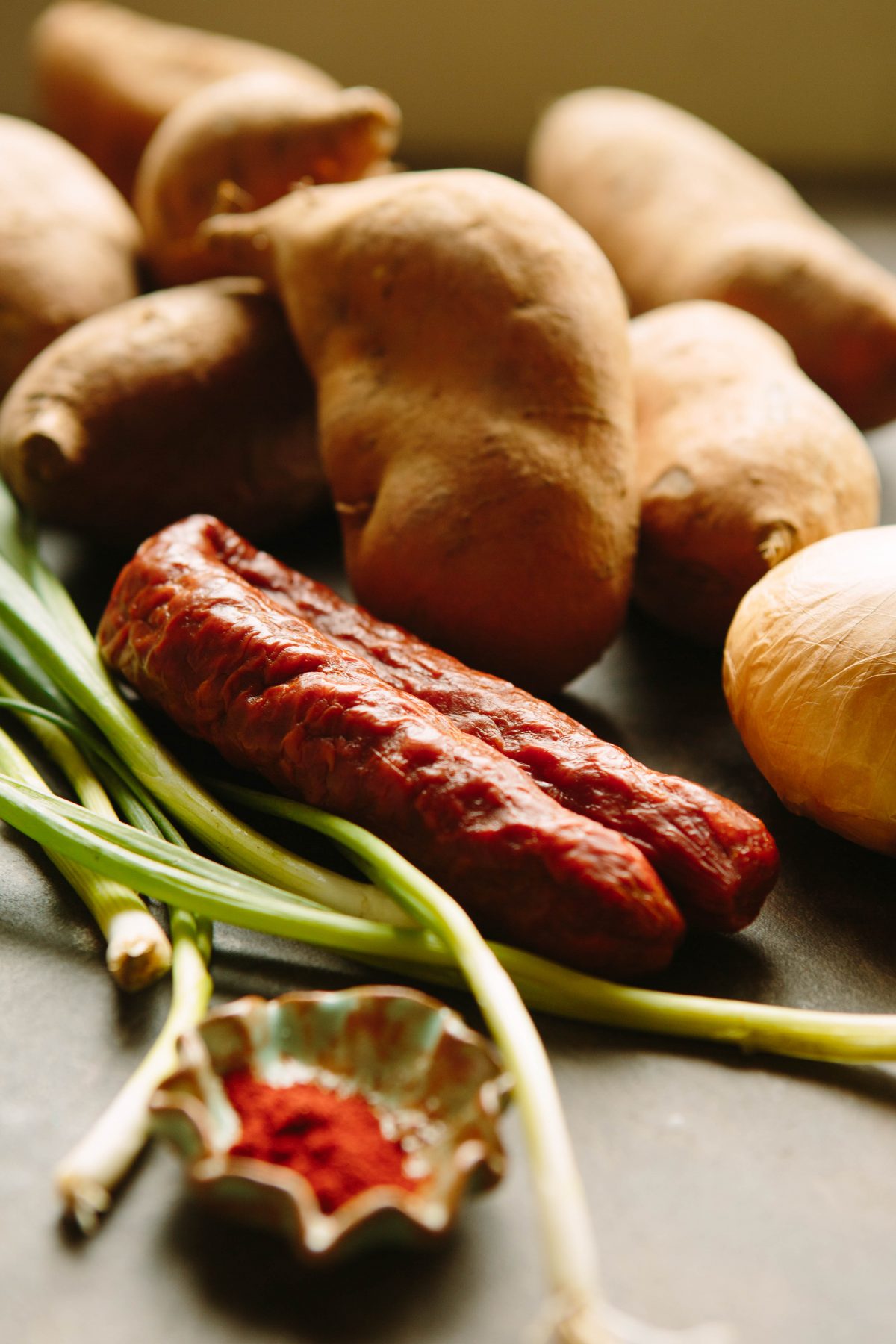 Baked Chorizo and Sweet Potato Hash