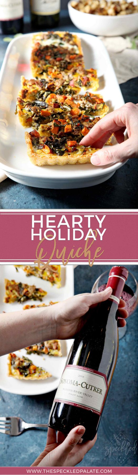 Festive Brunch: Hearty Winter Quiche and Wine