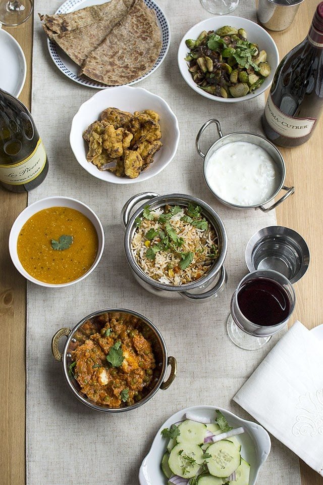 How to Host an Indian-Style Vegetarian Holiday Dinner Paired with Wine