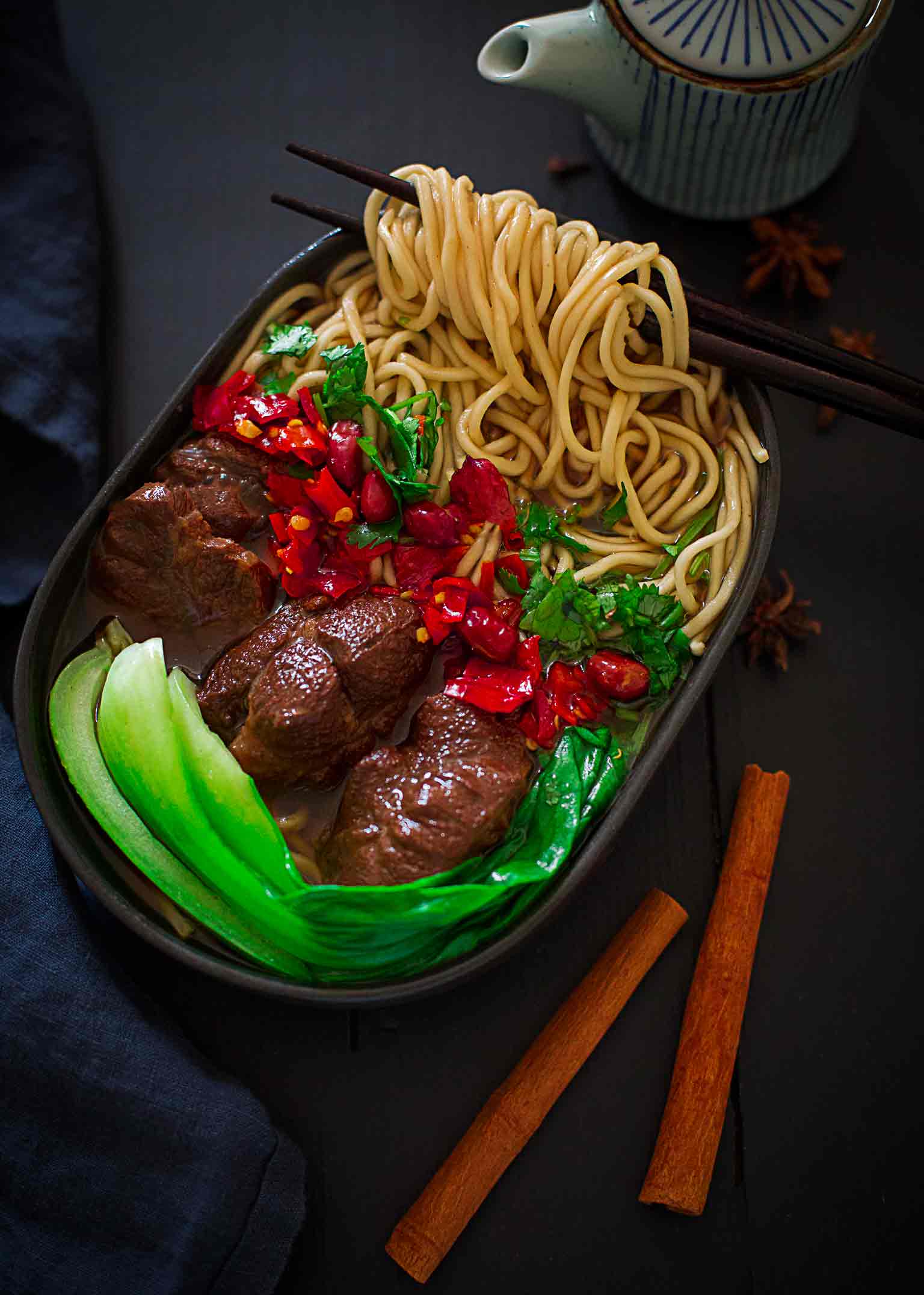 Cozy Oxtail and Beef Noodle Soup