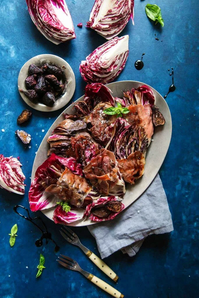 Prosciutto-Wrapped Radicchio with Balsamic Fig Glaze