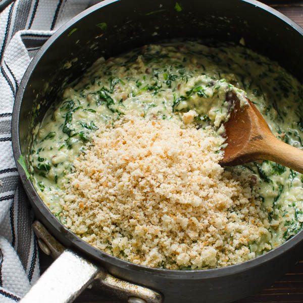 Creamed Spinach Stuffed Mushrooms