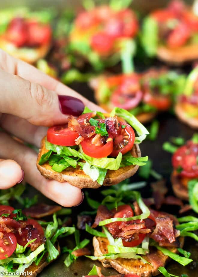 BLT Sweet Potato Bites