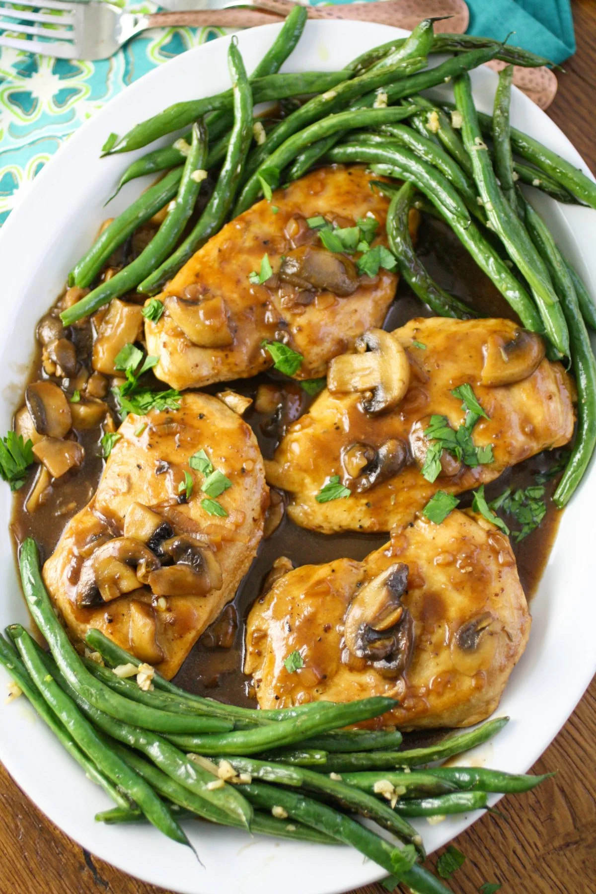 Chicken and Mushroom in Madeira Sauce - Honest Cooking