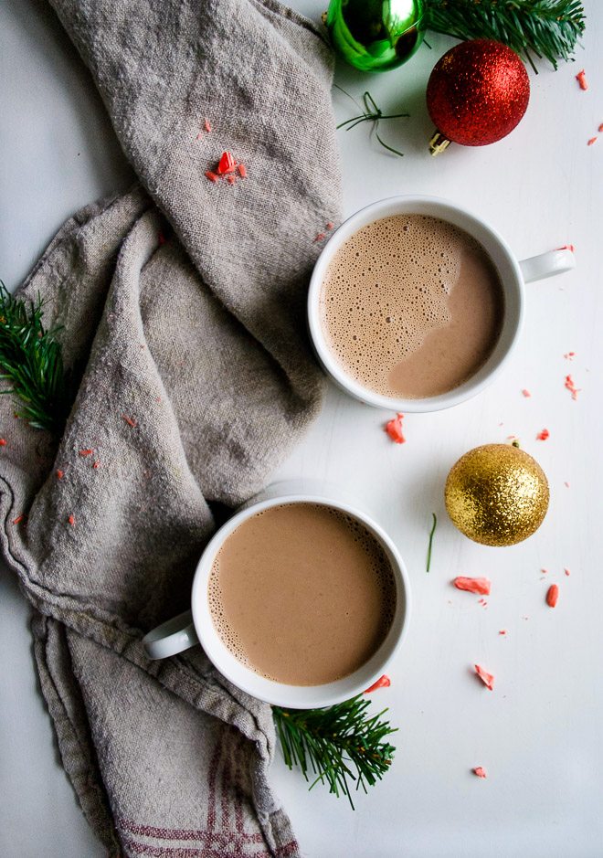 Homemade Peppermint Mocha - Simple, creamy and delicious homemade peppermint mocha that's perfect for any winter day! A favorite holiday drink! http://thelittlemomma.com