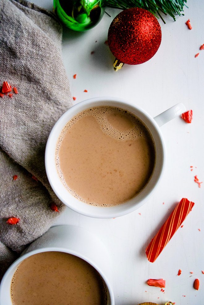 Homemade Peppermint Mocha - Simple, creamy and delicious homemade peppermint mocha that's perfect for any winter day! A favorite holiday drink! http://thelittlemomma.com