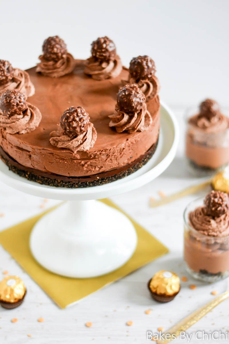 No Bake Chocolate Hazelnut Cheesecake