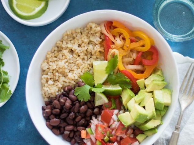 30-Minute Rice and Beans Veggie Bowl