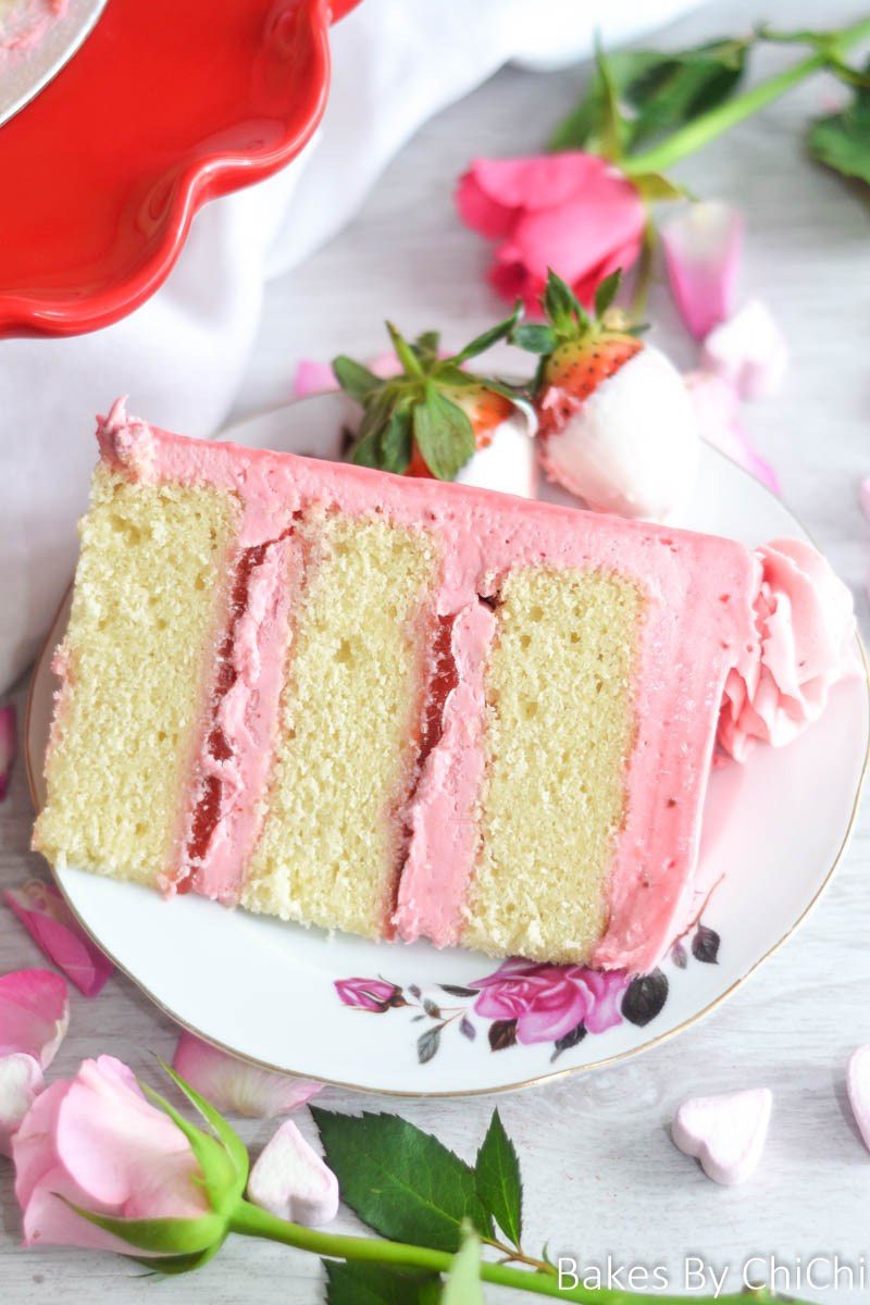 Almond Strawberry Cake