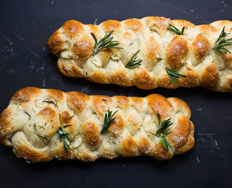 Rosemary Garlic Challah Bread