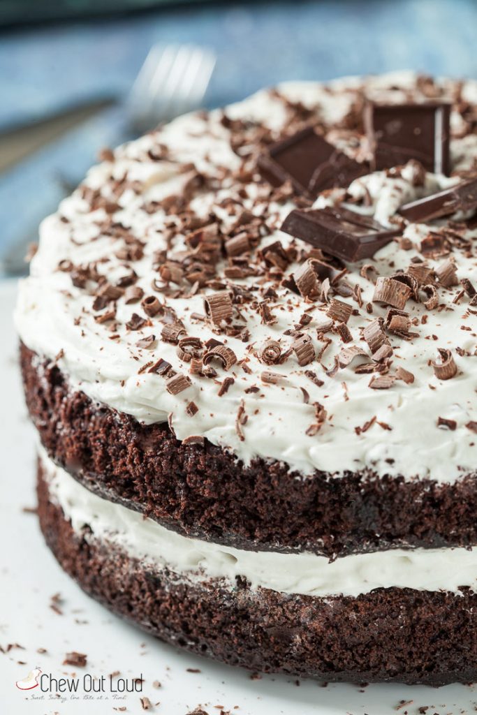 Irish Chocolate Cake with Baileys Buttercream Frosting