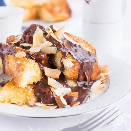 Almond Joy Coconut And Chocolate French Toast