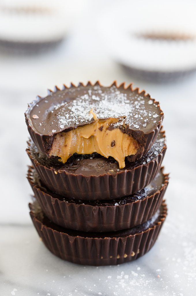 Homemade Dark Chocolate Peanut Butter Cups