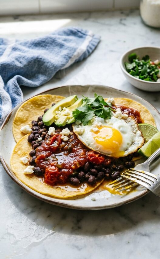 Mexican Breakfast Huevos Rancheros Tomato Jam