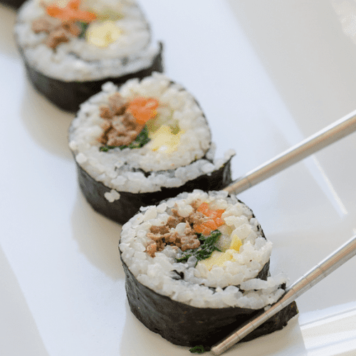 Korean Sushi: Beef Gimbap