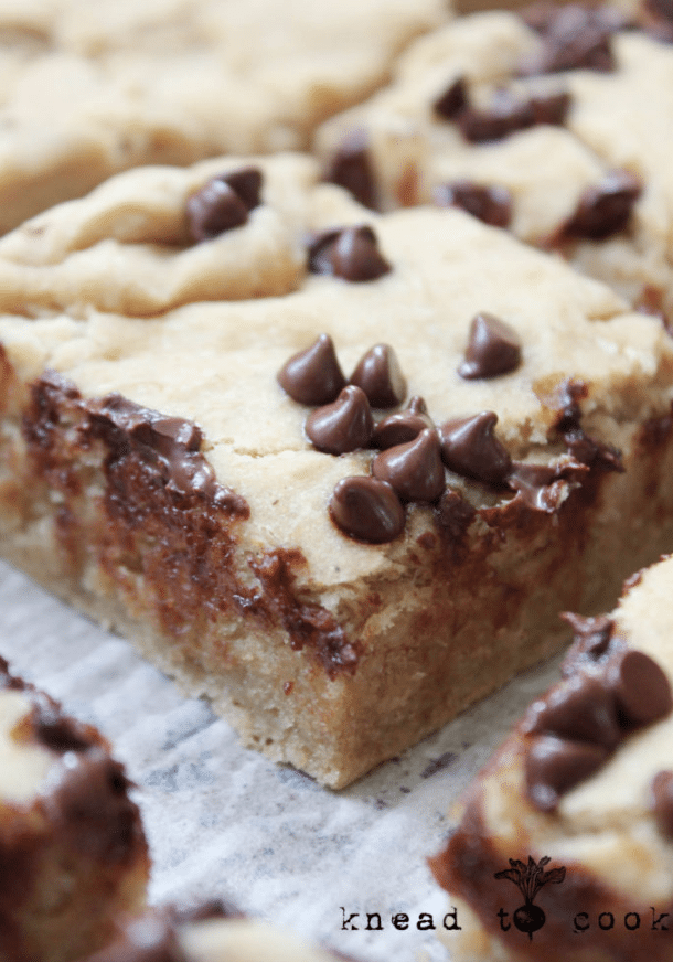 Gluten Free Banana Almond Blondies