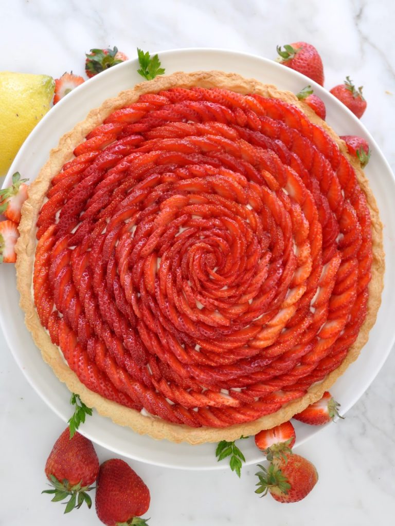 Strawberry And Lemon Cream Tart