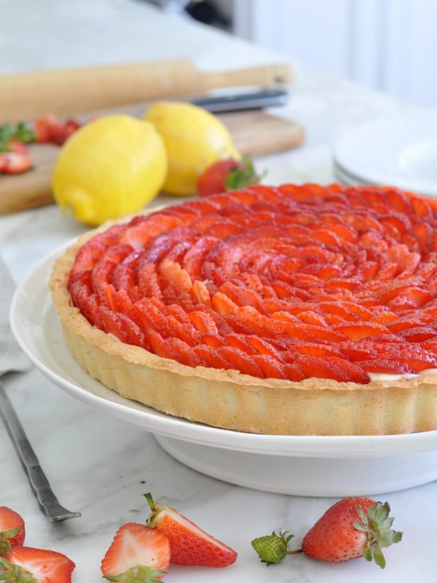 Strawberry and Lemon Cream Tart