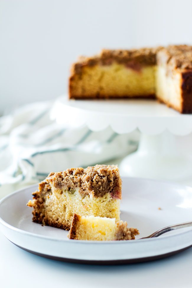 Easy Rhubarb Coffee Cake