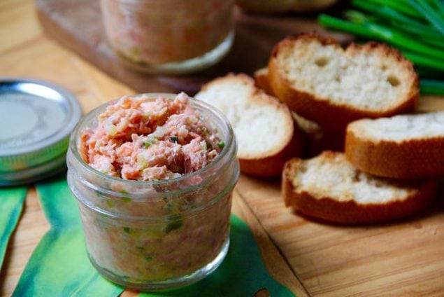 Vinho Verde Rosé Wine And Salmon Rillettes