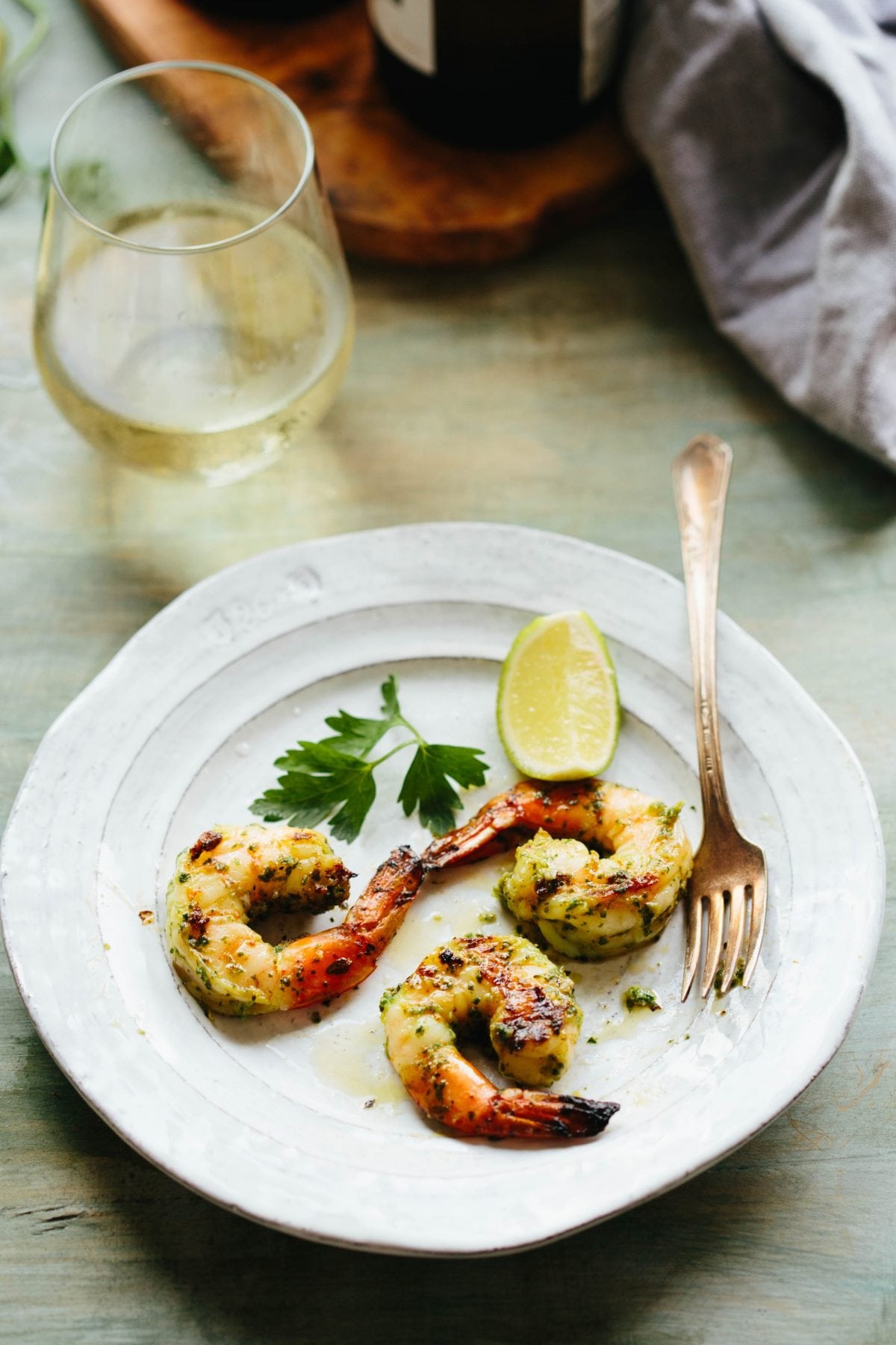 Citrus and Herb Grilled Shrimp with Vinho Verde Wine