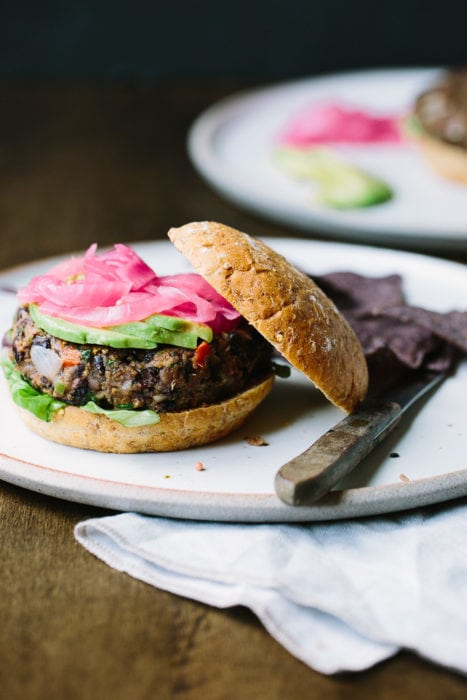 Cheddar and Black Bean Burgers