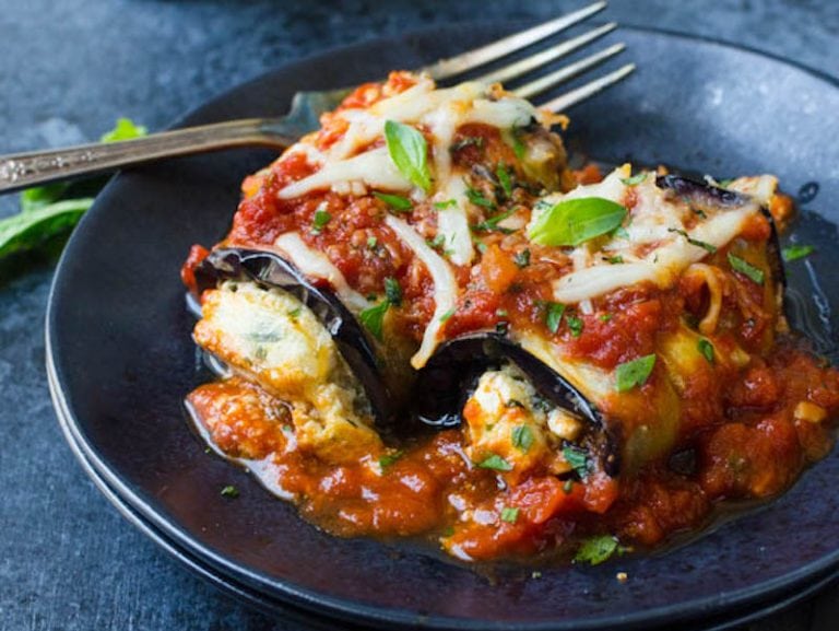 Cheese-Filled Eggplant Rollatini