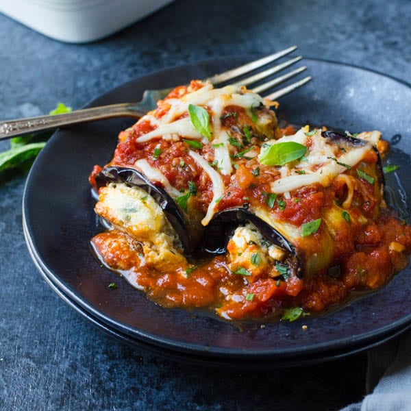 Cheese-Filled Eggplant Rollatini