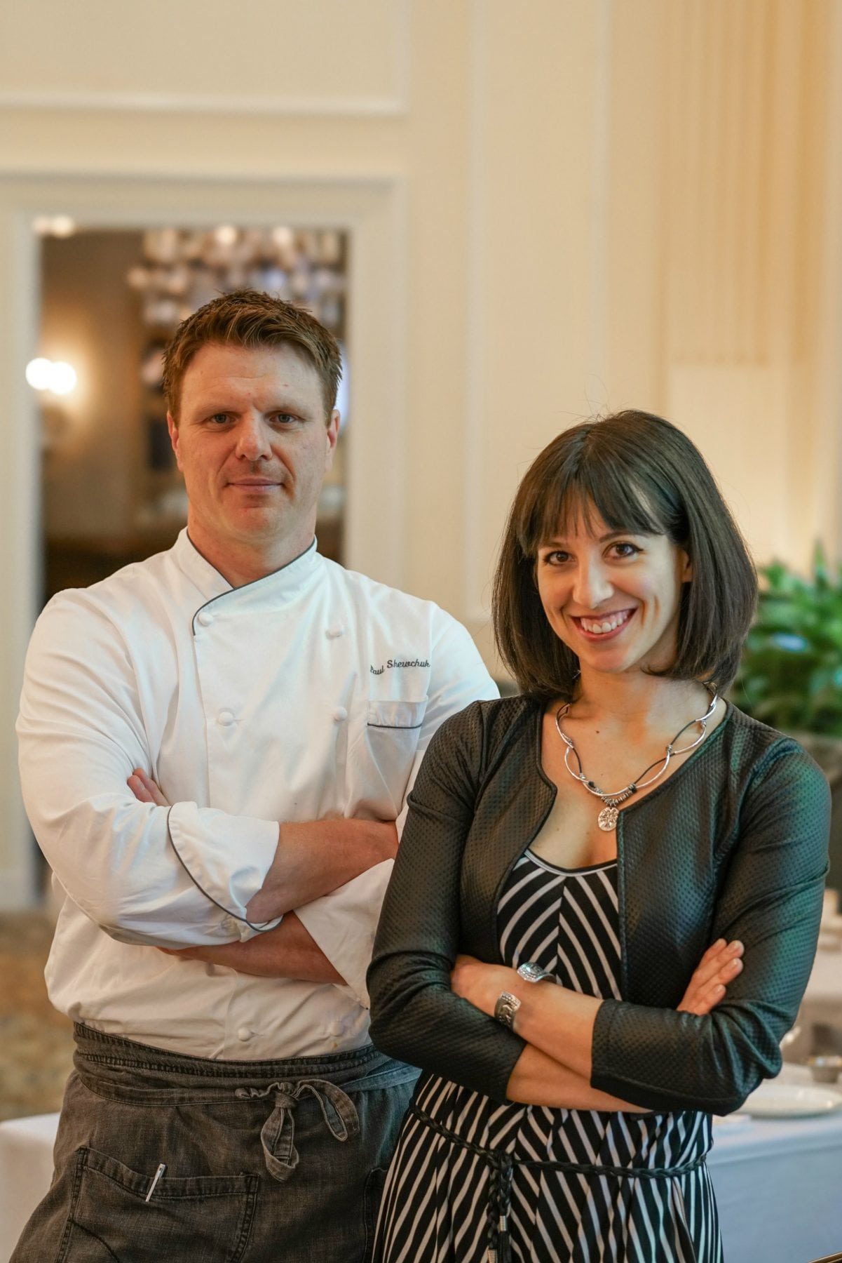 Ambra Torelli with Chef Paul Shewchuk