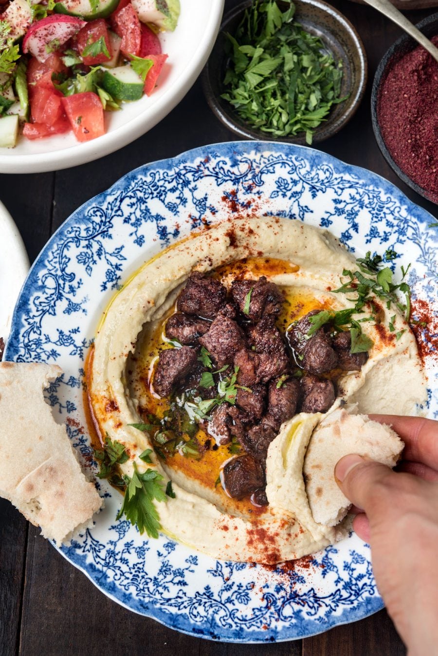 Sumac-Spiced Lamb and Hummus