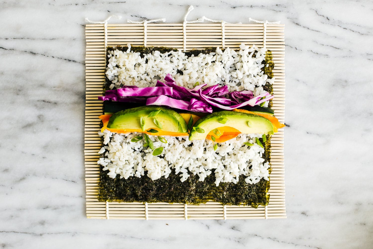 Rainbow Veggie Sushi Rolls