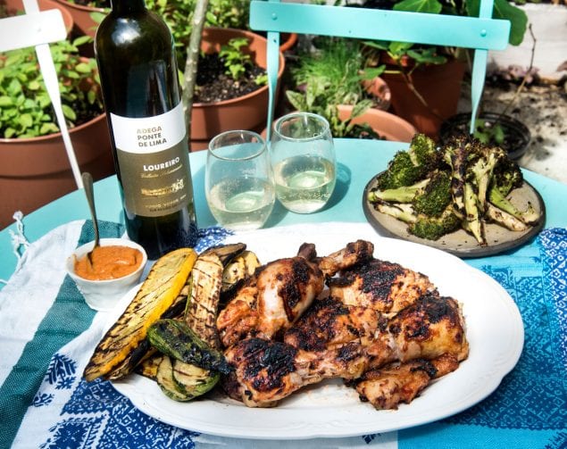 Piri Piri Chicken and Vinho Verde Wine