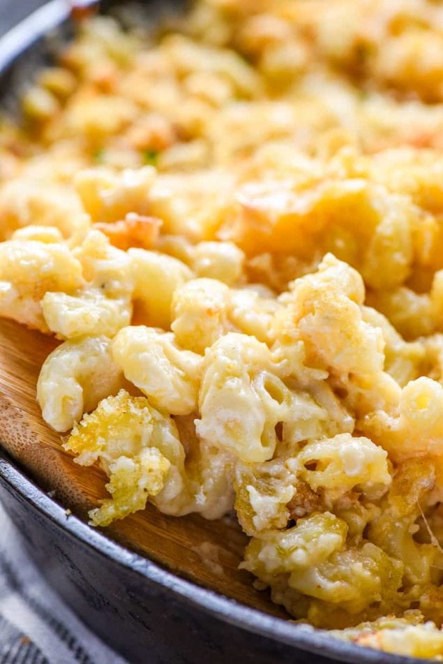 crunchy mac and cheese noodles