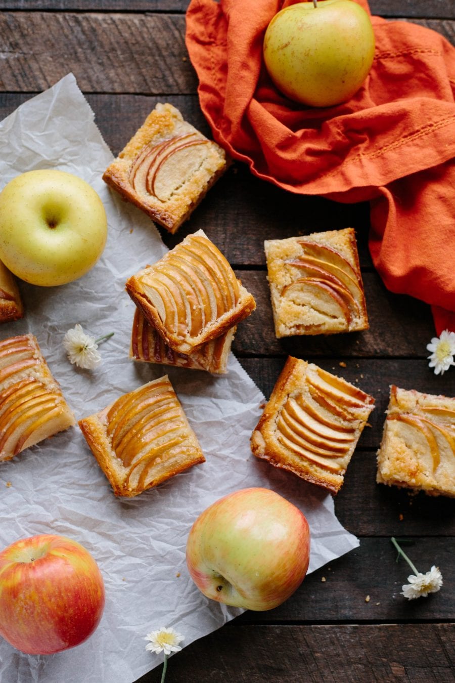 Almond and Apple Shortbread Bars