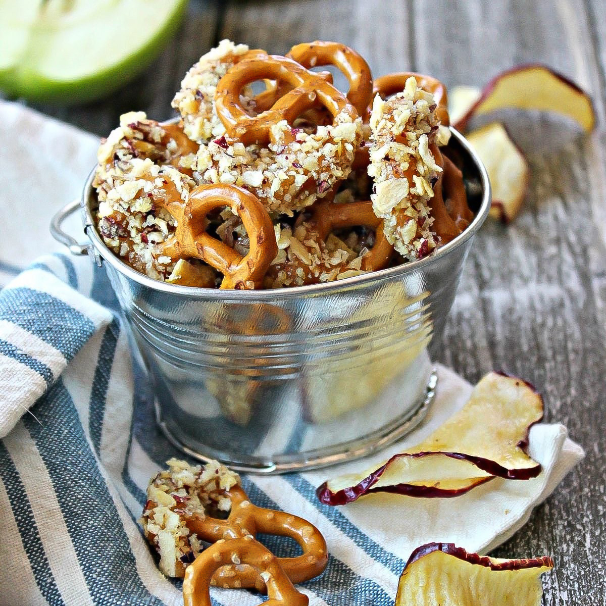 Caramel Apple Pretzel Bites