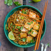 Sesame Noodles with Crispy Tofu