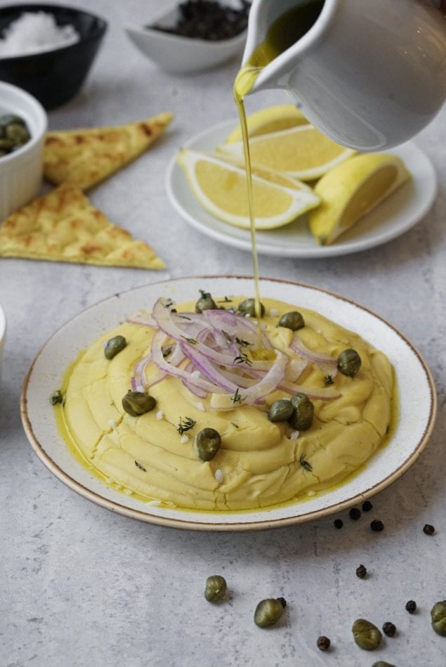 Greek Fava Dip from the Chef at Athina Suites, Santorini