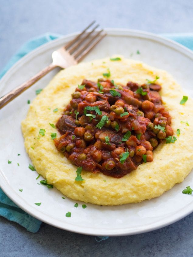 Chickpea Ragu And Polenta