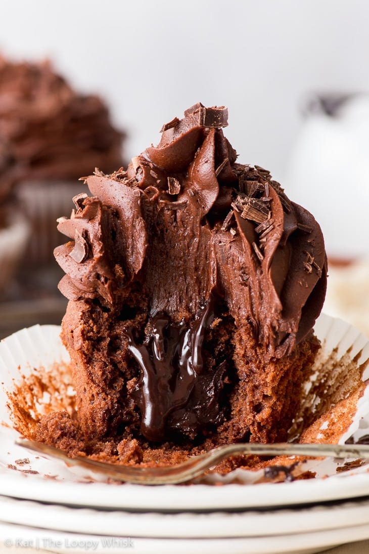 Decadent Triple Chocolate Cupcakes