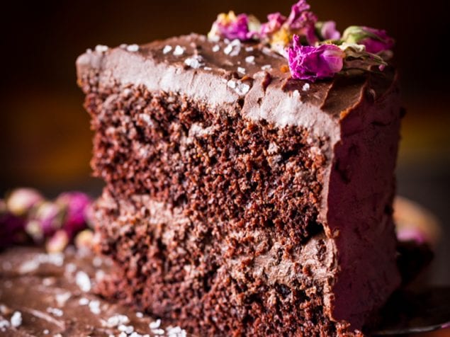 Dark Chocolate Ganache Cake