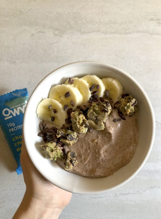 Chocolate Chip Cookie Dough Smoothie Bowl