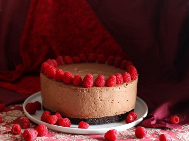 Death by chocolate is how we'd like to go. Dig into this rich chocolate mousse brownie cake.