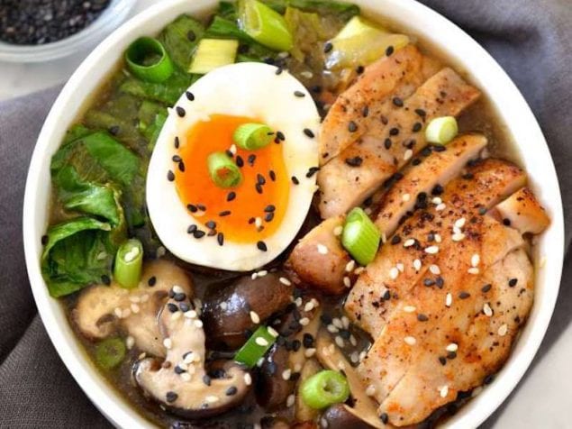 It's hard too resist a cozy bowl of chicken ramen on a cold day.