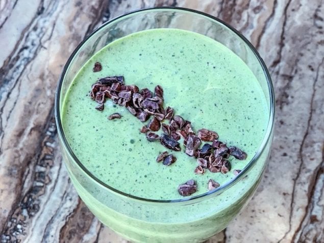 This Shamrock Smoothie is festive, delicious and fall somewhere between a snack loaded with greens and a straight up dessert.