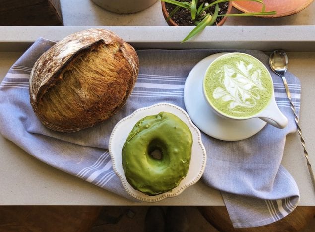 Pastry Chef Kaley Laird of Rhubarb and its sister café-bakery-pantry, The Rhu, in Ashevile, NC are dishing up some delicious matcha sweets. Check out these awesome green creations that are flavorful and boosted with antioxidants from the ground green tea powder.