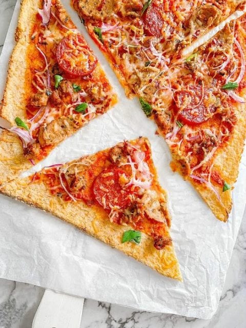 Spicy Garlic and Meat Lover's Pizza